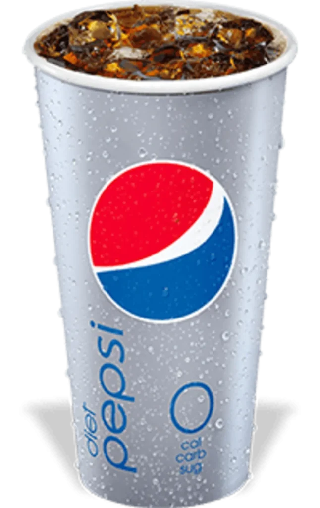 منيو بيتزا هت دايت بيبسي كبير بدون سكر