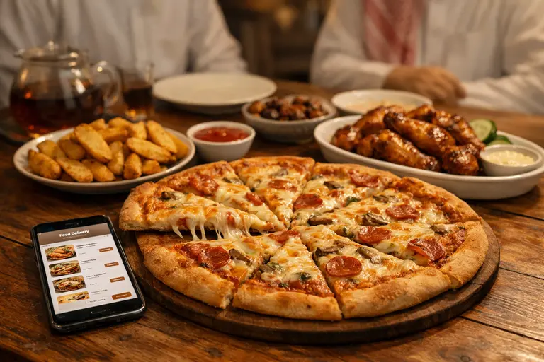 بيتزا هت تبوك مع وجبة بيتزا عائلية وأصناف جانبية وخيار طلب سريع